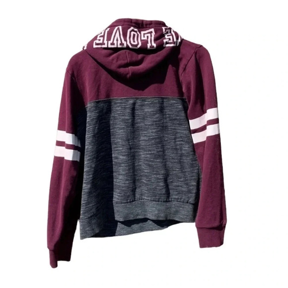 Reflex women's size XL maroon hoodie pit to pit 21", length 24" - Picture 2 of 3